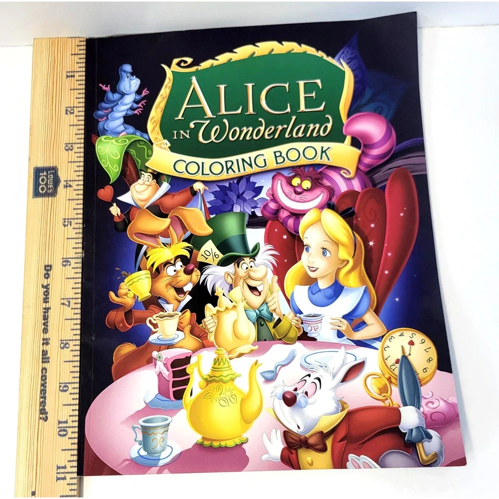 Alice In‎ Wonderland Coloring Book Lewis Carroll Purple Paperback Fantasy